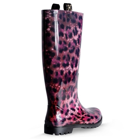NEW Just Cavalli Leopard Rain boots - Picture 4 of 5
